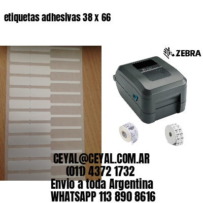 etiquetas adhesivas 38 x 66