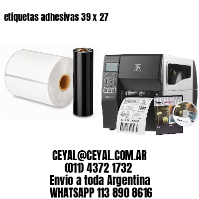 etiquetas adhesivas 39 x 27