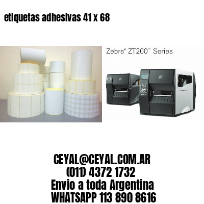 etiquetas adhesivas 41 x 68