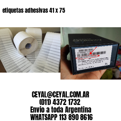 etiquetas adhesivas 41 x 75