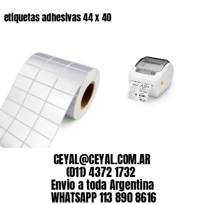 etiquetas adhesivas 44 x 40