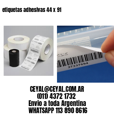 etiquetas adhesivas 44 x 91