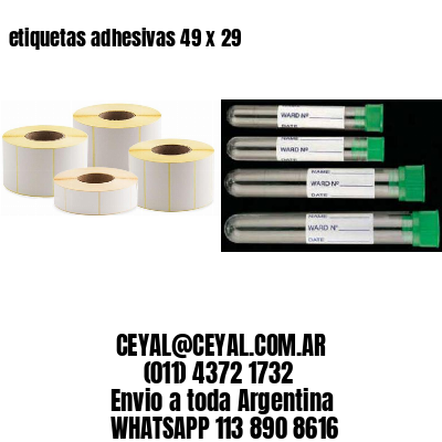 etiquetas adhesivas 49 x 29