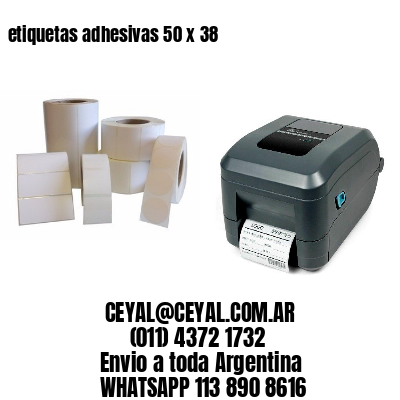 etiquetas adhesivas 50 x 38