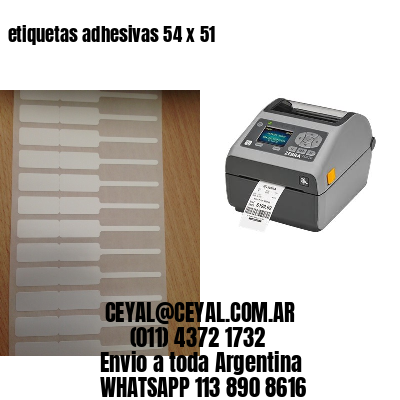 etiquetas adhesivas 54 x 51