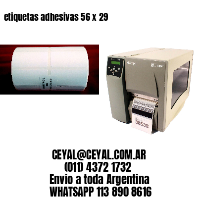 etiquetas adhesivas 56 x 29