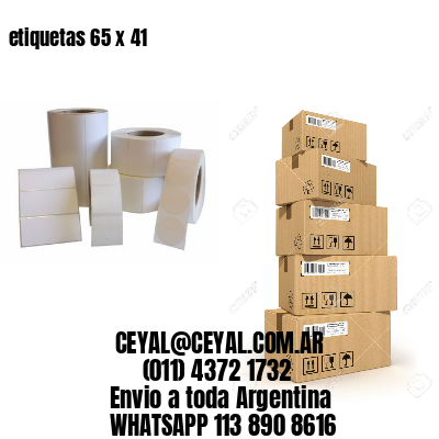 etiquetas 65 x 41