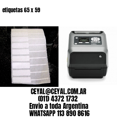 etiquetas 65 x 59