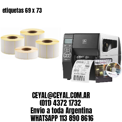 etiquetas 69 x 73