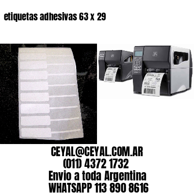 etiquetas adhesivas 63 x 29