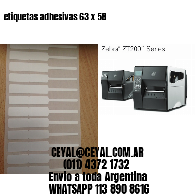 etiquetas adhesivas 63 x 58