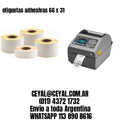 etiquetas adhesivas 66 x 31