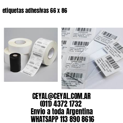 etiquetas adhesivas 66 x 86