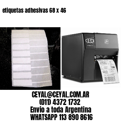 etiquetas adhesivas 68 x 46