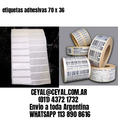 etiquetas adhesivas 70 x 36