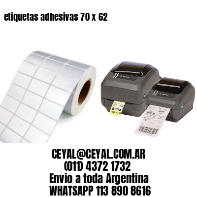 etiquetas adhesivas 70 x 62