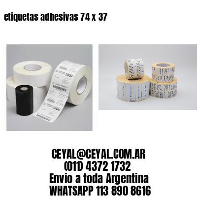 etiquetas adhesivas 74 x 37