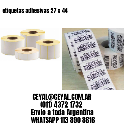 etiquetas adhesivas 27 x 44