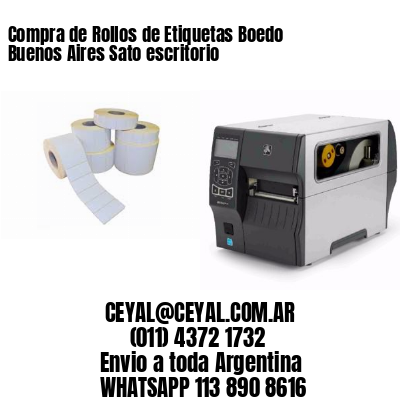 Compra de Rollos de Etiquetas Boedo  Buenos Aires Sato escritorio