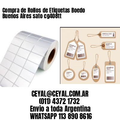 Compra de Rollos de Etiquetas Boedo  Buenos Aires sato cg408tt
