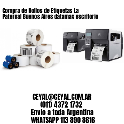 Compra de Rollos de Etiquetas La Paternal Buenos Aires datamax escritorio