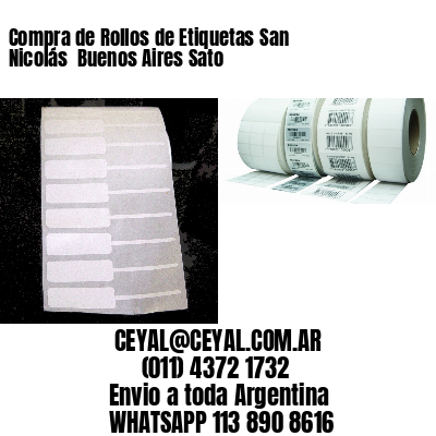 Compra de Rollos de Etiquetas San Nicolás  Buenos Aires Sato