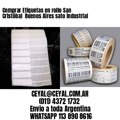Comprar Etiquetas en rollo San Cristóbal  Buenos Aires sato industrial