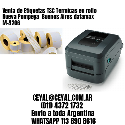 Venta de Etiquetas TSC Termicas en rollo Nueva Pompeya  Buenos Aires datamax  M-4206