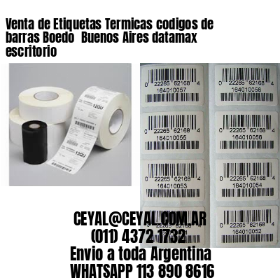 Venta de Etiquetas Termicas codigos de barras Boedo  Buenos Aires datamax escritorio