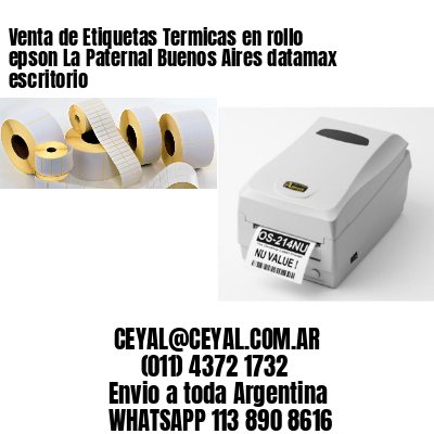 Venta de Etiquetas Termicas en rollo epson La Paternal Buenos Aires datamax escritorio