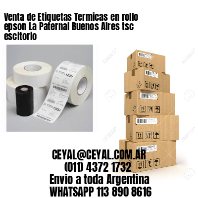 Venta de Etiquetas Termicas en rollo epson La Paternal Buenos Aires tsc escitorio