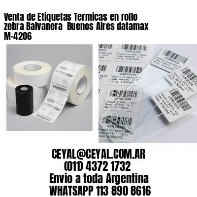 Venta de Etiquetas Termicas en rollo zebra Balvanera  Buenos Aires datamax  M-4206