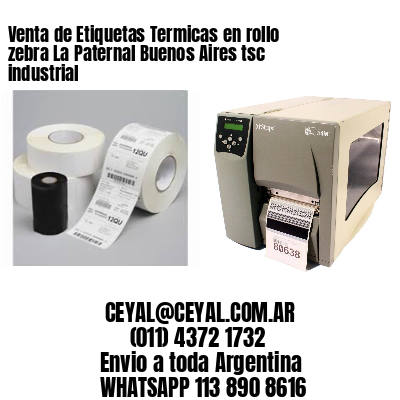 Venta de Etiquetas Termicas en rollo zebra La Paternal Buenos Aires tsc industrial