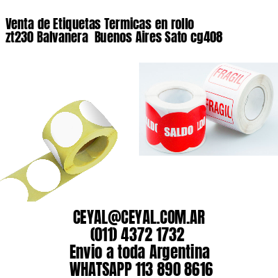 Venta de Etiquetas Termicas en rollo zt230 Balvanera  Buenos Aires Sato cg408