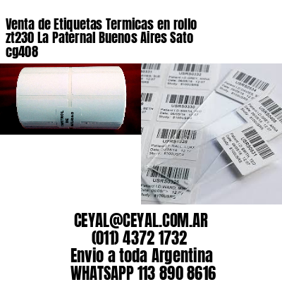 Venta de Etiquetas Termicas en rollo zt230 La Paternal Buenos Aires Sato cg408