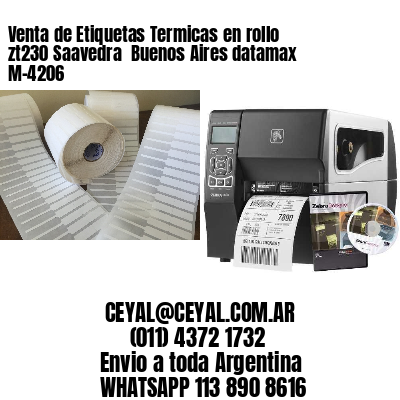Venta de Etiquetas Termicas en rollo zt230 Saavedra  Buenos Aires datamax  M-4206