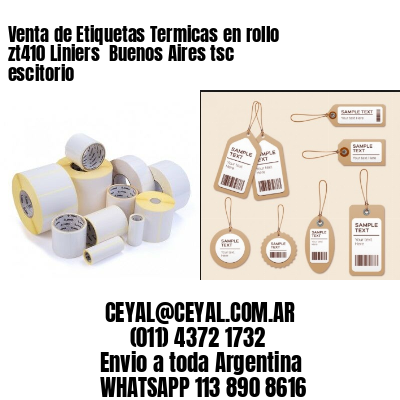 Venta de Etiquetas Termicas en rollo zt410 Liniers  Buenos Aires tsc escitorio