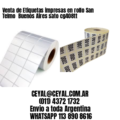 Venta de Etiquetas impresas en rollo San Telmo  Buenos Aires sato cg408tt
