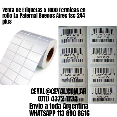 Venta de Etiquetas x 1000 Termicas en rollo La Paternal Buenos Aires tsc 244 plus