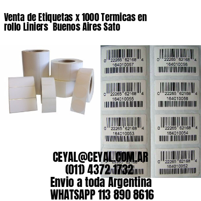 Venta de Etiquetas x 1000 Termicas en rollo Liniers  Buenos Aires Sato