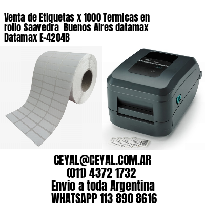 Venta de Etiquetas x 1000 Termicas en rollo Saavedra  Buenos Aires datamax Datamax E-4204B