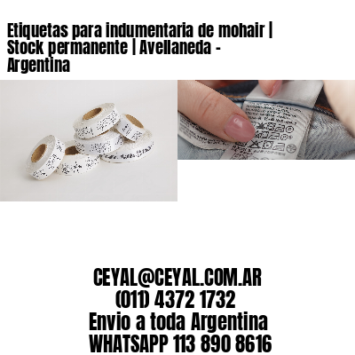 Etiquetas para indumentaria de mohair | Stock permanente | Avellaneda – Argentina