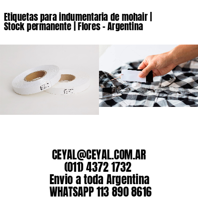 Etiquetas para indumentaria de mohair | Stock permanente | Flores – Argentina