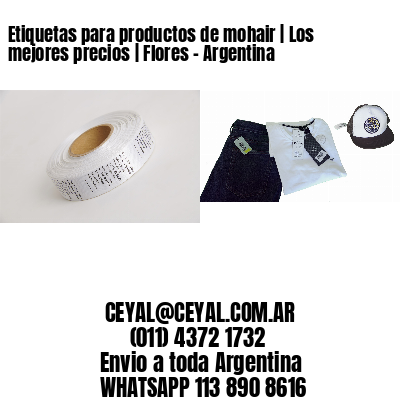 Etiquetas para productos de mohair | Los mejores precios | Flores – Argentina