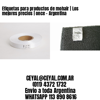 Etiquetas para productos de mohair | Los mejores precios | once – Argentina