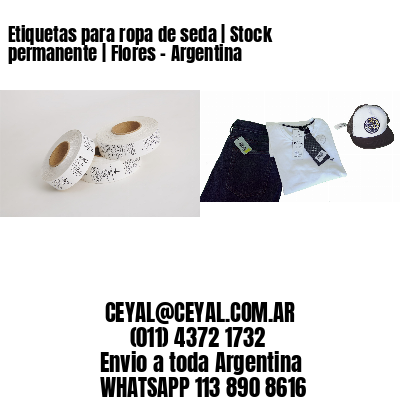 Etiquetas para ropa de seda | Stock permanente | Flores – Argentina
