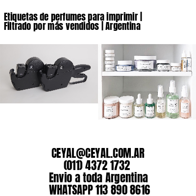 Etiquetas de perfumes para imprimir | Filtrado por más vendidos | Argentina