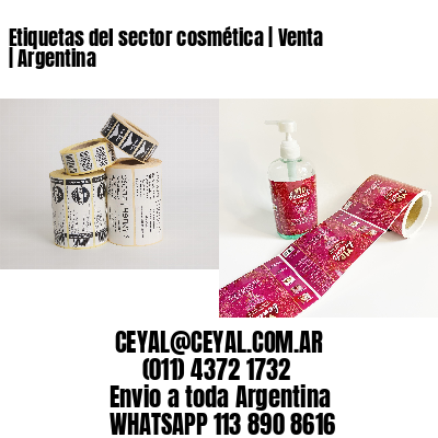 Etiquetas del sector cosmética | Venta | Argentina