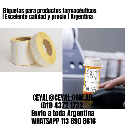 Etiquetas para productos farmacéuticos | Excelente calidad y precio | Argentina