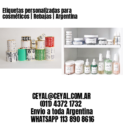 Etiquetas personalizadas para cosméticos | Rebajas | Argentina